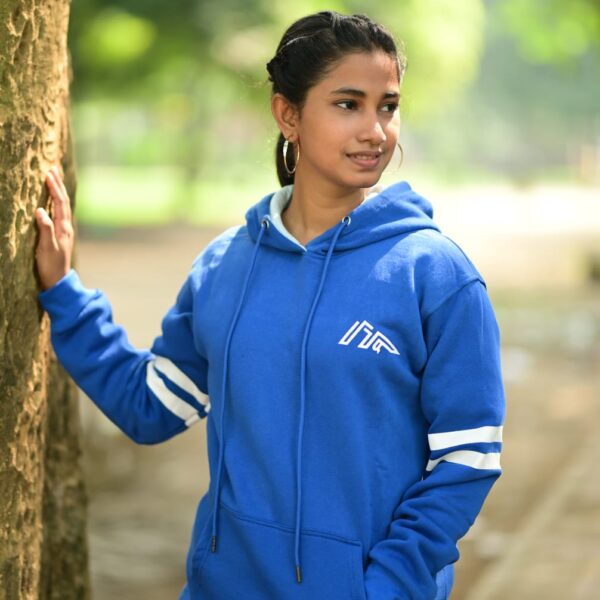 Blue Hoodie Female